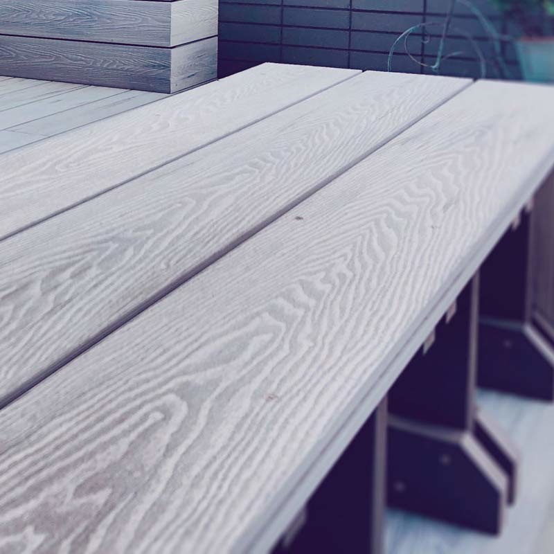 China Outdoor Composite Decking Hollow Profile WPC Hollow Decking Boards wholesale