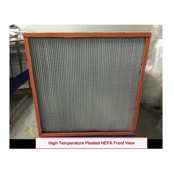 99.99% Box H13 And H14 HEPA Filters Galvanized Steel Frame