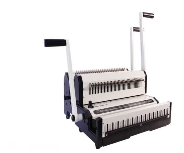 Quality Multifunctional Double Loop Wire Binding Punching Machine For F4 Paper for sale