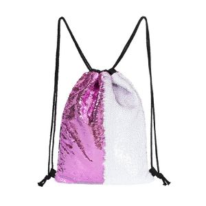 Sublimation Printing Mermaid Sequin Reversible Backpack Sublimation Drawstring