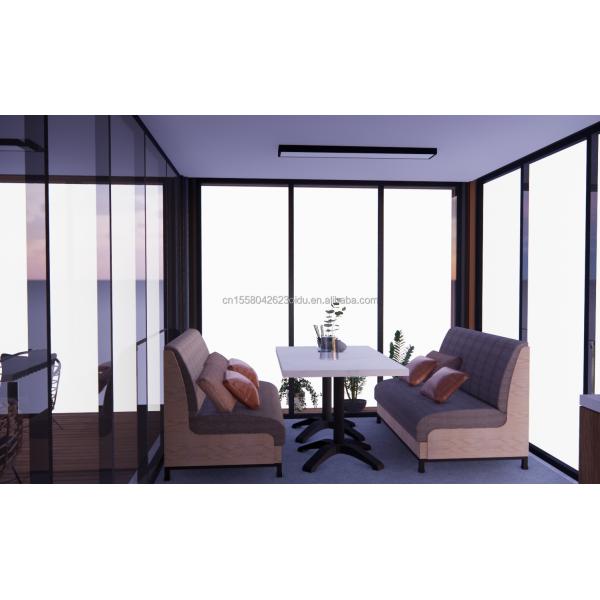 20 Foot Luxury Mobile House with Living and Aluminum Alloy Windows Customized Flat Villas