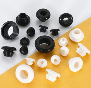 China Protective Silicone Rubber Grommet White Black Color For Wire Management wholesale
