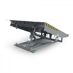 China 10000Kg Adjustable Hydraulic Mobile Yard Ramp For Forklift Truck on sale