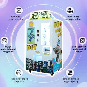 Intelligent Touch Screen Phone Case Vending Machine High Definition Printing