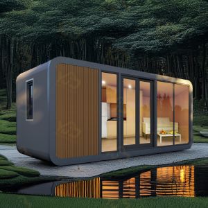 China Apple Cabin Prefab Homes Modular House Apple Cabin Capsule House Sleeping Room Apple House With a Terrace on sale