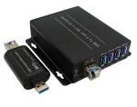 USB 3.0 To Fiber Hub, can split 1 USB3.0 interface to 4 downstream USB3.0