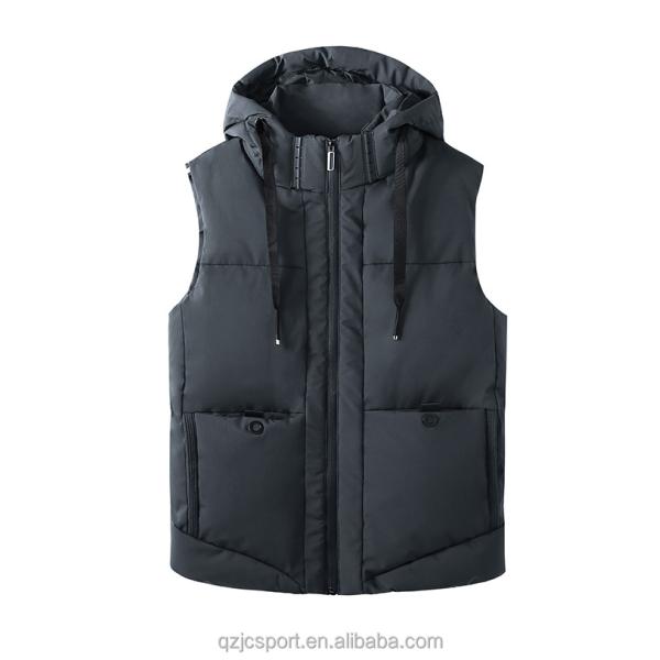 New arrival JC wind cotton padding vest coat men s warm vest jacket custom logo