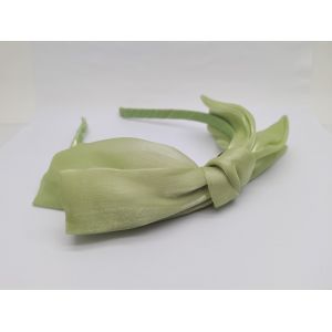 China Fabric Green Large Bowknot Hairband for Your Collection wholesale