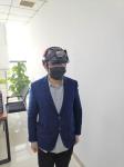 High Resolution Smart Temperature Measuring Helmet Intelligent Interactive