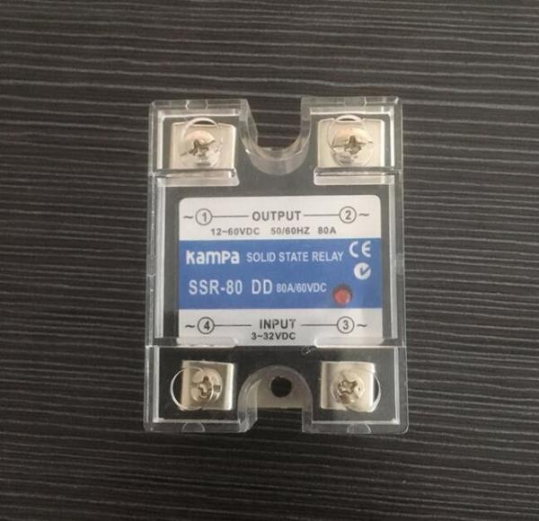 80A SSR Solid State Relay DC To DC SSR-80DD Input 3-32VDC Control Output 12