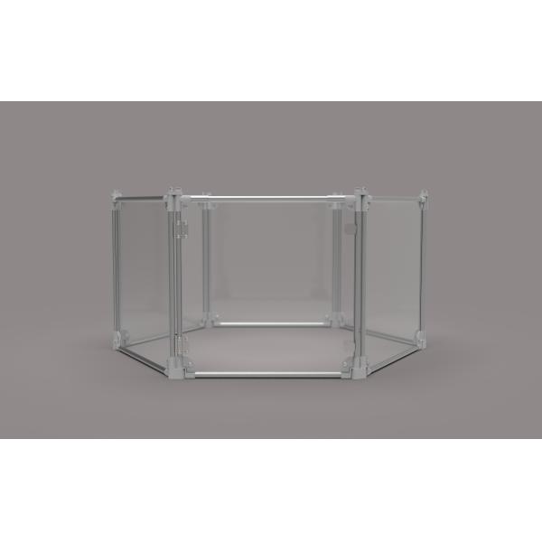 36" Medium Transparent Portable Pet Playpen For Dogs Square Or Rectangle