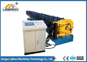 China Long time service 2018 new Type PLC Control Automatic Metal Downspout Roll Forming Machine made in China blue color wholesale