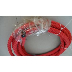 China 6 Strands 16mm Red Playground Ropes Combination Multifilament Polypropylene Rope wholesale
