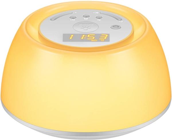 Quality 3 Levels Brightness Multicolor 3W Wake Up Alarm Clock Light Touch Sensor for sale