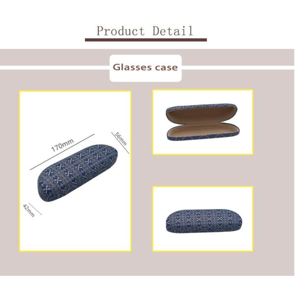 Iron Leather 170x56x42mm Cute Metal Glasses Case
