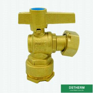 China Customized Brass Color Ball Valve Single Union With Check PN25 wholesale