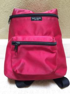 China Kate Spade Red & Black Nylon Zippered Backpack youngstown backpack  yoke backpack  zipper backpack  zion backpack  zippe wholesale