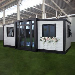 Compact Structure Expandable Container House Steel Frame Prefab Container Homes