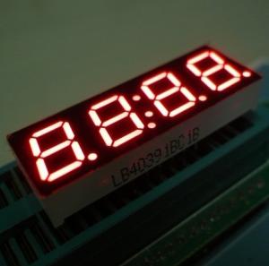China 0.8 Inch 4 Digit Seven Segment LED Clock Display High Luminous Intensity Stable Performance wholesale