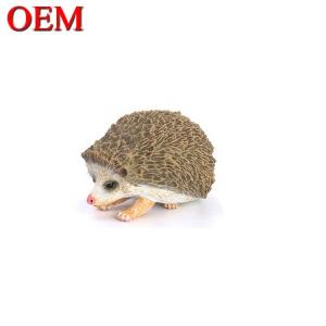 China Hedgehog Shape Resin Animal Toy Made Plastic Animal Cartoon Shape Toy wholesale