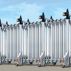 Motorized Folding Retractable Fence Gate 0.2s Unlock Time