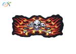 Punisher Skull Irregular Custom Motorcycle Patches With Merrow Edge