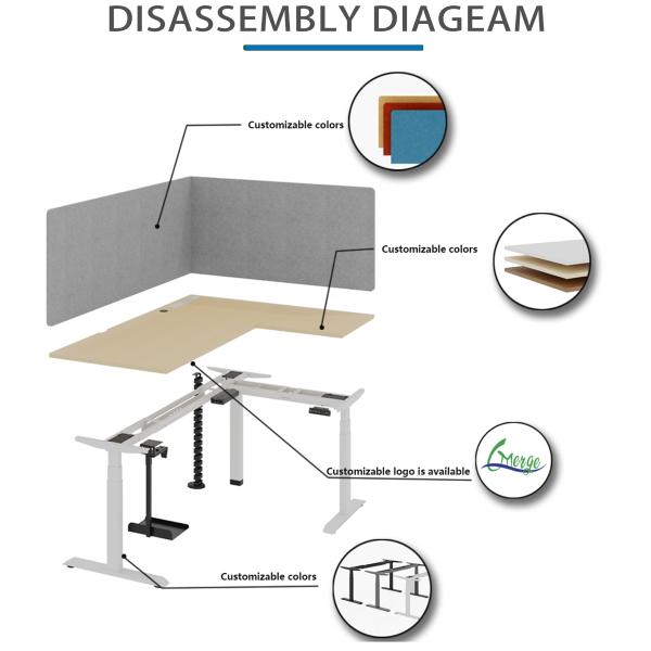 Modernize Your Workspace with Uplift Power Lift Standing Desk 355 Lbs Weight Capacity