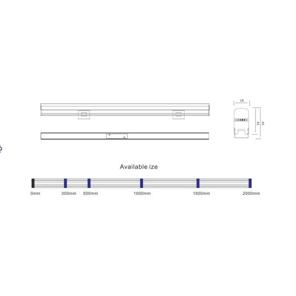 EPISTAR 5050 12 Watt IP65 LED Linear Strip Light