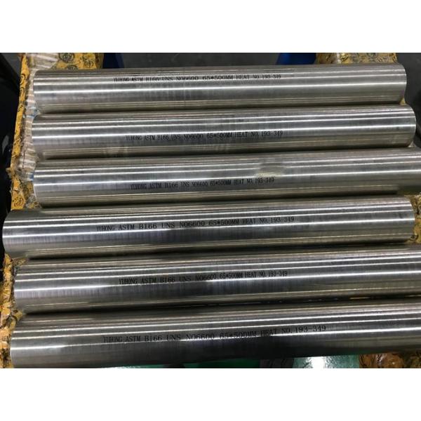 Bright Surface Nickel Alloy Pipe 600 Round Bar ASTM B166 UNS N06600 65 * 500MM 0