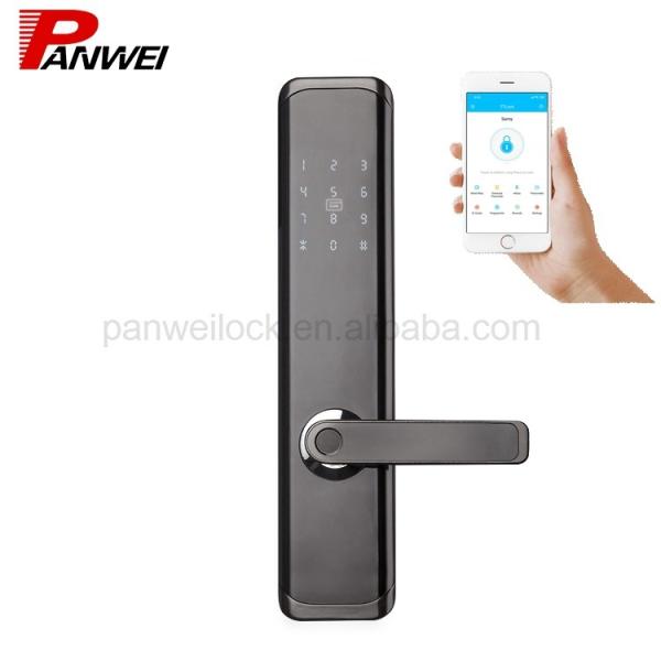 Quality TT Lock Fingerprint Scanner Door Lock Support Password Card Key Open / APP Lock for sale