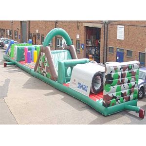 China Indoor Large Inflatable Obstacle Course , Kids Obstacle Course Bouncer wholesale