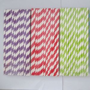 China 2016 hot sale striped drinking paper straws Supplier wholesale
