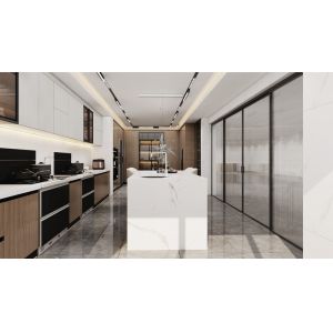 Extra Large Countertop White Kitchen Cabinet Good Elegance And Functionality
