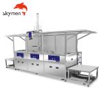 PLC Operating Skymen SUS304 Ultrasonic Cleaning Machine Basket With Loading