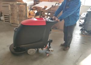 China Portable Walk Behind Concrete Floor Scrubber With 45L Recovery Tank No Residue wholesale