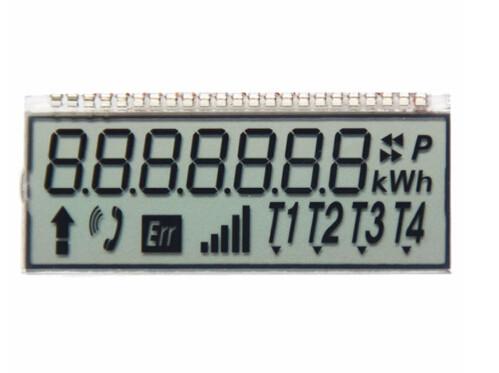 12 O'Clock 7 Digit Tn Panel Display , Twisted Nematic Lcd For Communications /