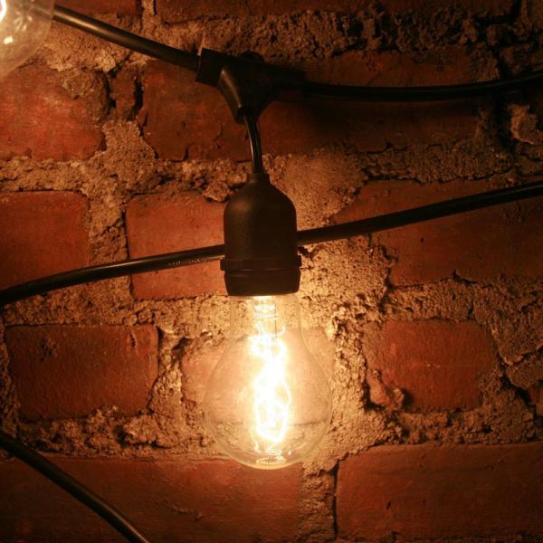 Christmas Style 48ft S14 LED Edison Bulbs String Lights For Indoor Outdoor