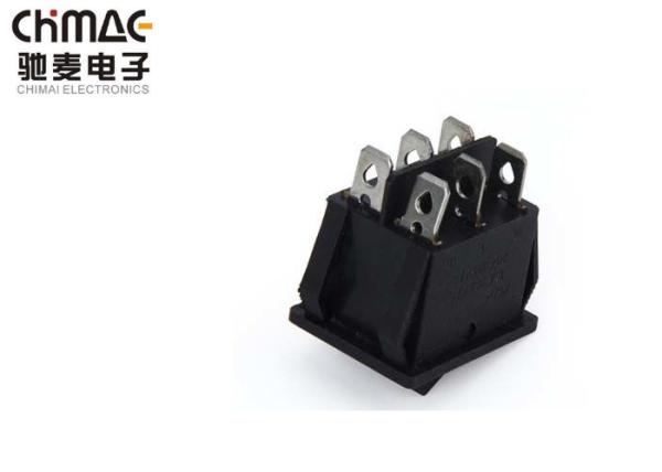 Quality Circuit Breaker Push Button Rocker Switch Overload Protection 6 Pins Terminal for sale