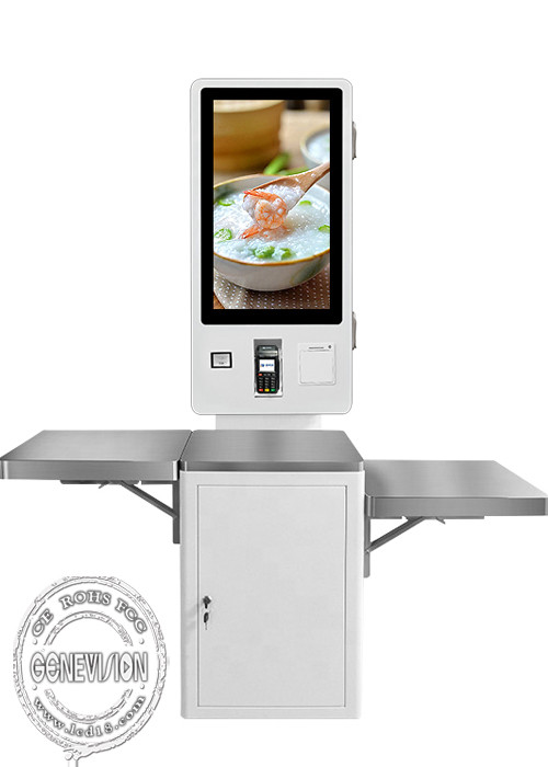 24" 27" 32" IPS LCD Touch Screen Self Service Payment Kiosk For Supermarket