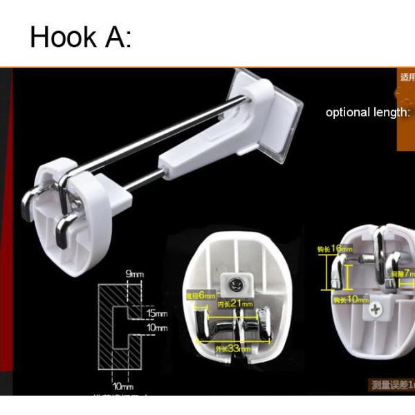 High quality anti-theft hook supermarket security hook digitals hook and Detacher Key