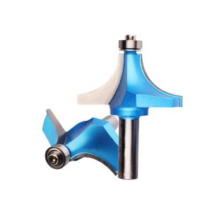 China Corner Round Over Bearing Router Bit Milling Cutter Solid Carbide CNC Router Bit For Wood on sale