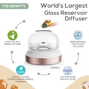 200ml Ultrasonic Glass Essential Oil Diffuser ▕ DN-851