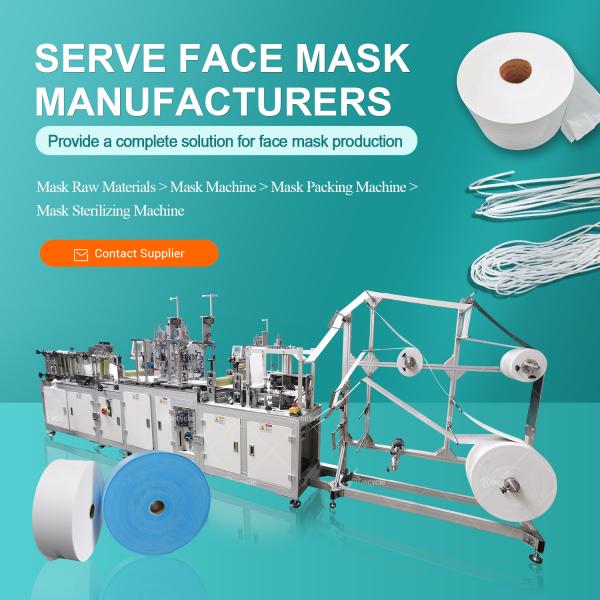 Face Mask Making Machine Fully Automatic KF94 Mask Packing Machine 6375*2600*1650