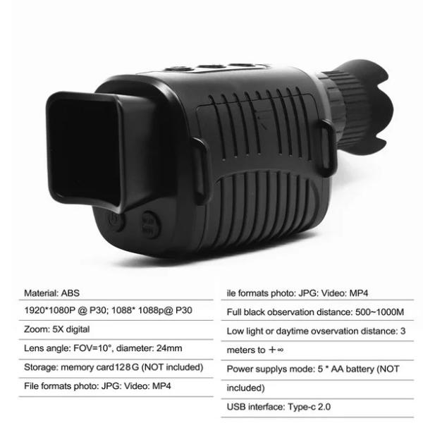 5x Digital Zoom Night Vision Goggles Monocular