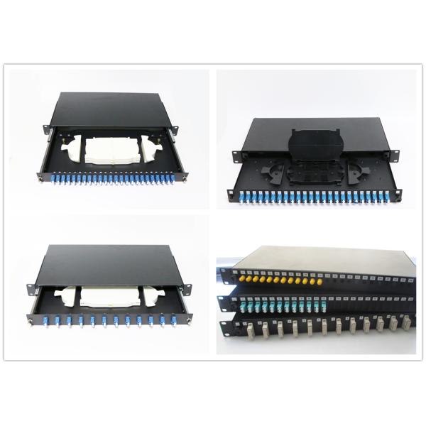 12 Duplex Port Fiber Optic Terminal Box with 19 Inch Standard Structure