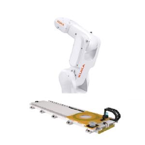 China KR 4 R600 Kuka Robot Arm Compact 6 Axes Robot Arm  With GBS Robot Rail Electronics on sale