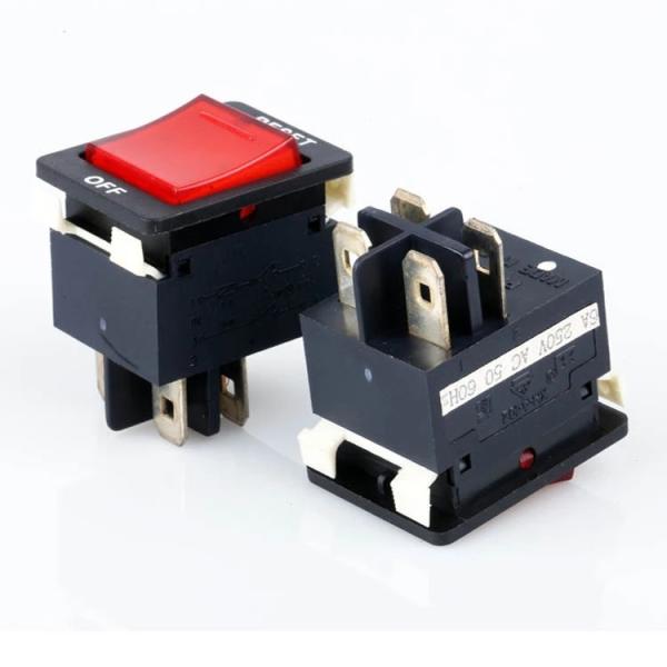 Rocker Switch Reset Off Overload Protector Switch 16a 4 Pins