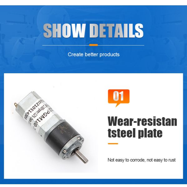 Futeng Factory High Speed Explosion Proof Reducer Motors for Paraglide 3-24v Small Robot Joint Toy Electric Motor with Gear Box