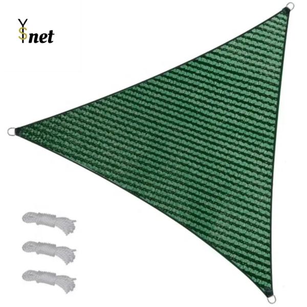 Triangular Sunshade Sail 180gsm Cooling Sunshade Canopy HDPE New Material