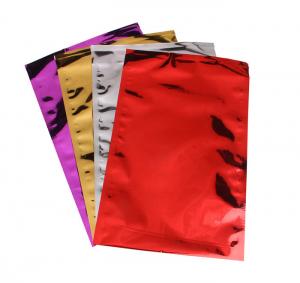 China Colorful Aluminum Foil Envelopes Moisture Proof Three Side Seal For Mailing on sale